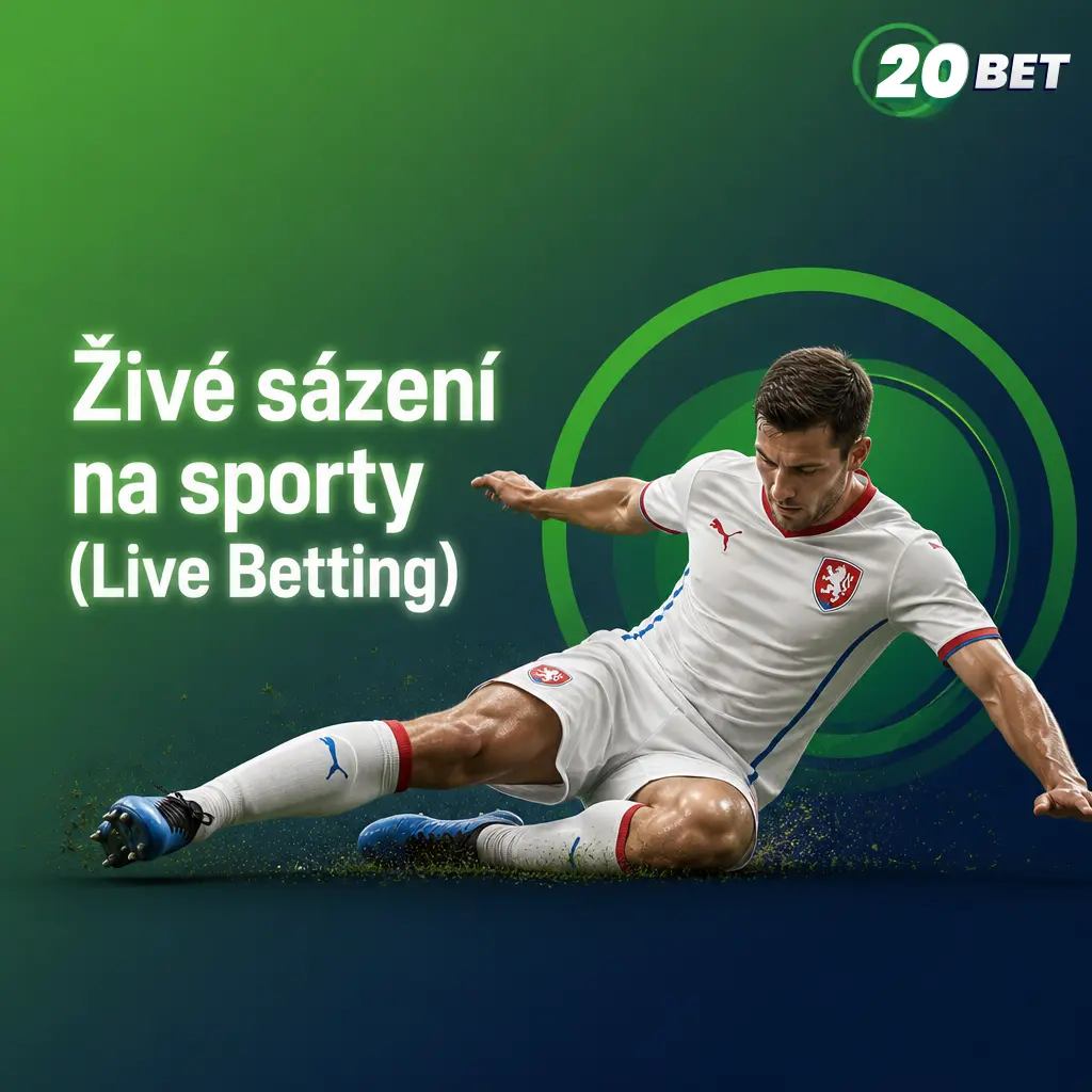 Živé sázení na sporty na 20bet s aktuálními kurzy, statistikami a video přenosem zápasů