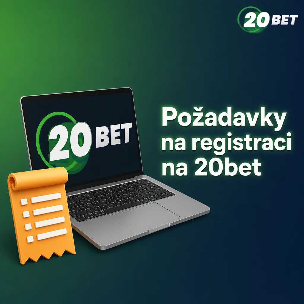 Požadavky na registraci na 20bet: minimální věk 18 let, platný doklad totožnosti a jeden účet na osobu